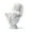White, variant on opvise Mini Cat Model High Simulation Vivid Expression Decoration Accessories Toilet Miniature Cat Animal Model Toy for Kids Grey