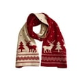 thumbnail image 2 of ToyKingdee Unisex Christmas Scarf Christmas Theme Scarves Winter Knitted Scarf, 2 of 6
