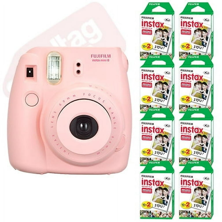 Fujifilm Mini 8 Instax Camera Pink with 8 Packs of 20 Film Fujifilm Mini 8 Instax Camera Pink with 8 Packs of 20 Film