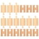thumbnail image 1 of FELTECHELECTR 18 piezas de accesorios para vías de tren, vías de tren de madera, bloques para ensamblar, vías de tren de juguete de madera, 1 of 6