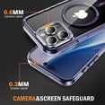 thumbnail image 4 of Decase Magnetic Case for iPhone 16 Pro Max,Compatible with Mag-safe,Military-Grade Protection,Slim Stylish Non-Yellowing Shockproof Case for iPhone 16 Pro Max,Clear Anti-Scratch Back Cover,Purple, 4 of 8