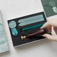 thumbnail image 4 of Wax Seal Stamp Kit Sealing Wax Sticks with Wicks Wax Seal Stamp Silk Ribbons with Gift Box for Envelopes Letter Cards Wedding Invitations Sealing Decoration Crafts Supplies, 4 of 8