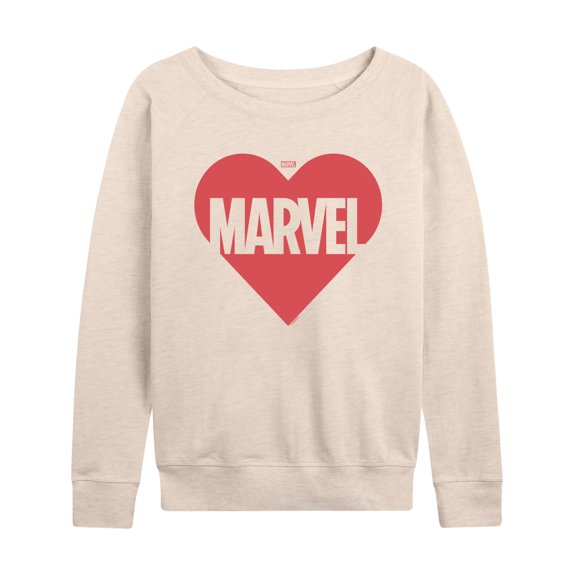 Marvel - Heart Valentine - Women's French Terry Pullover Sweatshirt