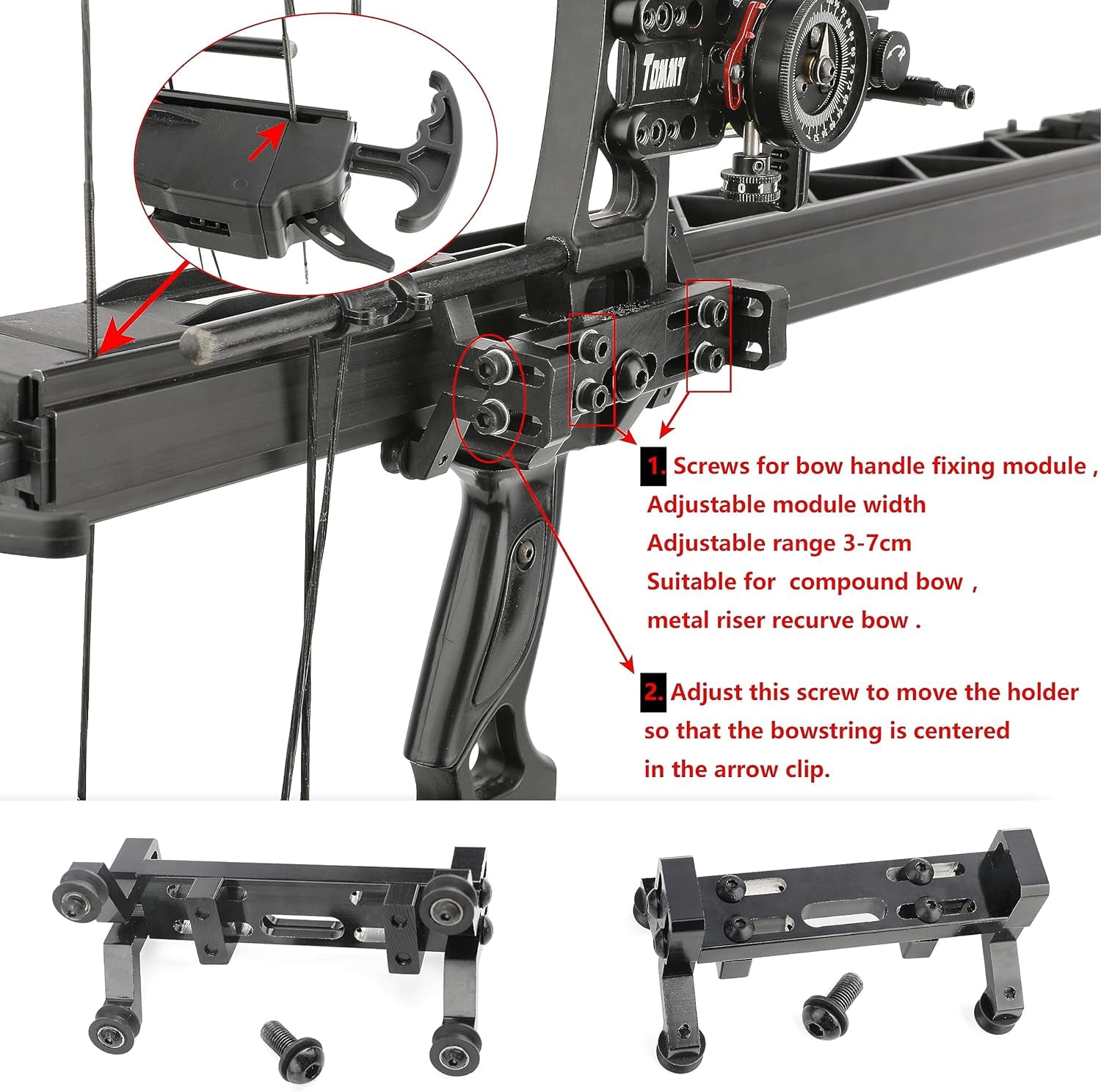 Archery compound bow repeater rapid-fire device 6 arrows for compound bows/metal riser repeater bows, automatic self-loading arrows, bow not included