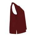 thumbnail image 4 of Blusa George para Dama, Kimona Cuello Tipo Mao, Plisado en Hombros, Tablon en Escote Vino Talla M, 4 of 4