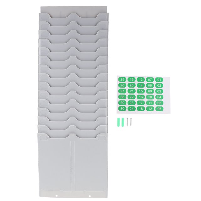 Estante de cartón para guardar tarjetas de asistencia, soporte flexible para tarjetas de asistencia