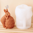 thumbnail image 3 of B DIY Conejo Herramienta para Hacer Velas MuñEca de Yeso Regalo Huevo de Pascua JabóN Molde de Silicona DecoracióN de Pastel de Chocolate, 3 of 5