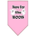 thumbnail image 1 of Here For The Boos Screen Print Bandana Light Pink Small, 1 of 1