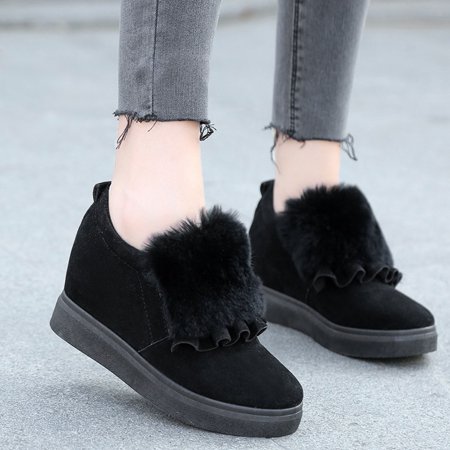 

TALKVE Thicksoled Wedges Short Women s Boots Shoes Fashion Colorblock Women s Boots