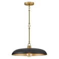 thumbnail image 6 of 48167LCB-BK Hinkley Lighting Sadie - 12W 1 LED Pendant-6.25 Inch Tall and 18 Inch Wide-Lacquered Brass/Black Finish, 6 of 12