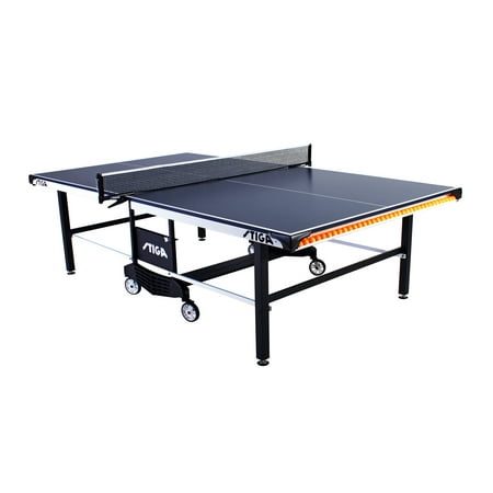STIGA Tournament Series 385 Indoor Competition-Ready Table Tennis Table with Integrated Ball Storage and Premium Clipper Net and Post
