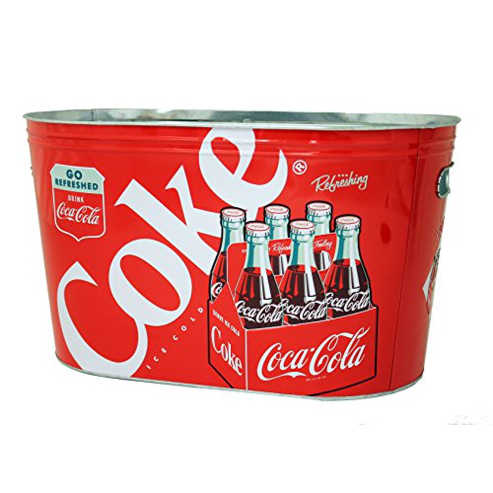 The Tin Box Company 770487 Coca Cola Large Galvanized Party Tub with