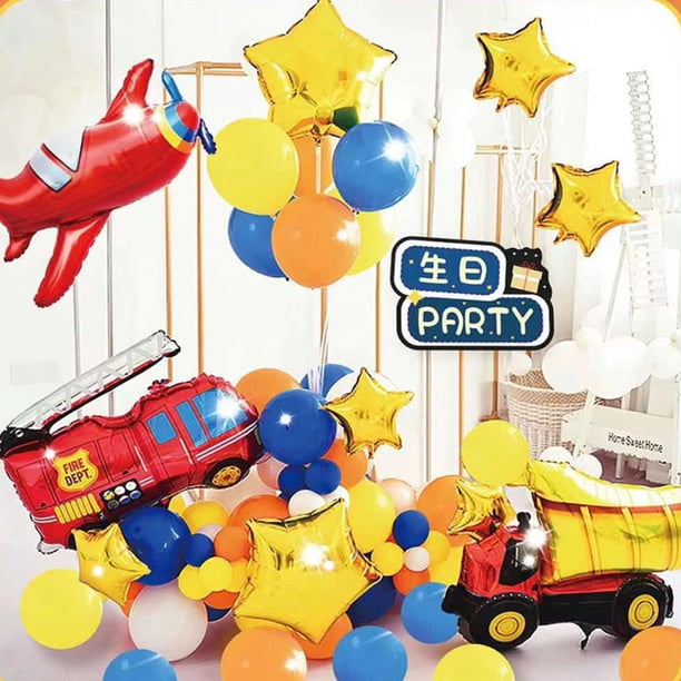 Kit de globos de aluminio de látex para coches, 41 unidades, para fiesta de cumpleaños