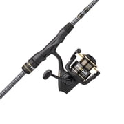 Abu Garcia Prime Spinning Combo, 7 Medium, Black, 3000-Size Reel