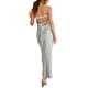 thumbnail image 5 of Txlixc Vestido con Hombros Descubiertos para Mujer, Color sólido Sin Espalda Correa elástica Superficie de Seda Una Pieza Elegante Vestido Largo de una Pieza Txlixc  Casual, 5 of 6