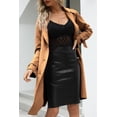 thumbnail image 4 of Gabardina Bellivera 18CLA de piel sintética de gamuza para mujer, 4 of 6