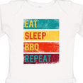 thumbnail image 4 of Inktastic Barbecue Grilling Eat Sleep Bbq Repeat Boys or Girls Long Sleeve Baby Bodysuit, 4 of 5