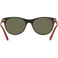 thumbnail image 7 of Ray Ban Scuderia Ferrari Light Green Mirrored Silver Phantos Unisex Sunglasses RB2202M F64430 55, 7 of 7
