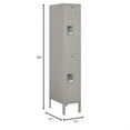 thumbnail image 4 of 12" Wide Double Tier Standard Metal Locker - 3 Wide - 5 Feet High - 12 Inches Deep - Blue - Assembled, 4 of 4