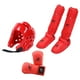 thumbnail image 2 of Karate Sparring Gear Set Cola guantes entrenamiento Gear entrenamiento Boxeo Head Gear con Shin Rojo L, 2 of 8
