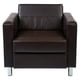 OSP Home Furnishings Pacific Armchair In Espresso Faux Leather ...