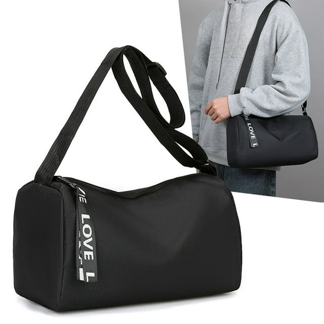 Sac de Voyage 32x15x18cm Sac de Sport en Nylon / Sac de Gym Résistant à l'Eau avec Bandoulière Réglable