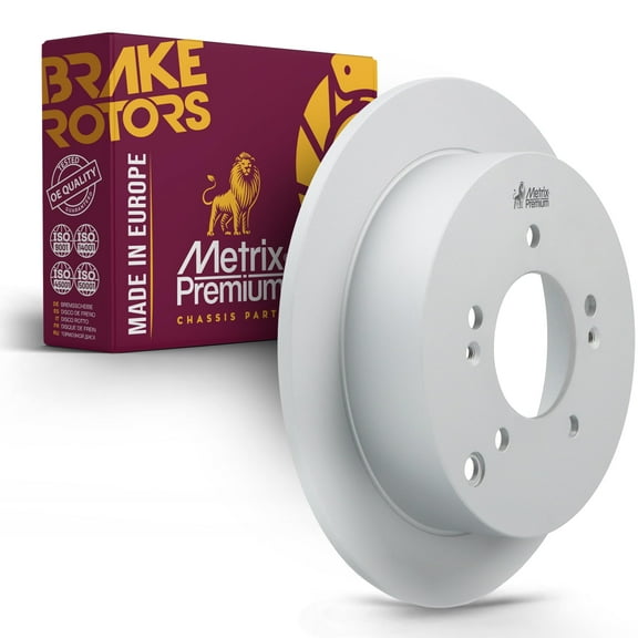 Metrix Premium Chassis Parts - 11.18 inch (284mm) Rear Coated Solid Disc Brake Rotor Fits 2001-2006 Hyundai Santa Fe, 2005-2015 Hyundai Tucson, 2005-2016 Kia Sportage 980087FZN