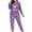 #022-Purple, variant on Plus Size Womens Pajamas Set 2 Piece Pjs Heart Printed Loungewear Long Sleeve Sleepwear Fall & Winter XL-5XL