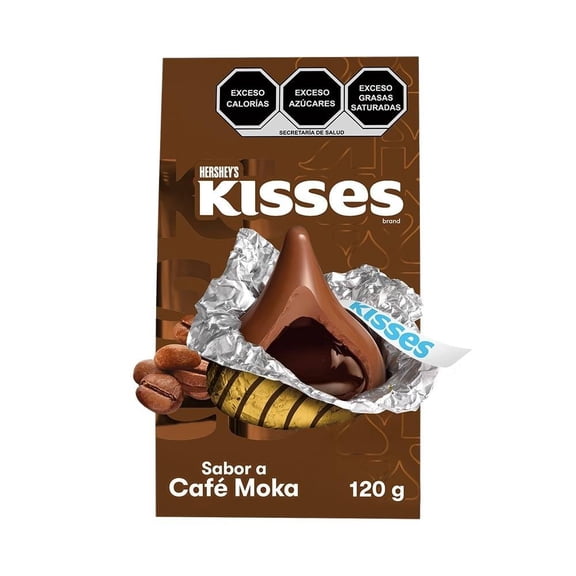 Chocolate con leche Hershey's Kisses selección especial café moka 120 g