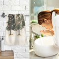 thumbnail image 7 of Yayeee 100% Cotton Hand Towels for Bathroom 16" x 28" Soft Absorbent Kitchen Towel, Cartoon Christmas Trees, 7 of 7