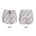 thumbnail image 5 of Lsque Nautical And Pirate Owls Printed Women's Running Shorts with Liner Pockets,Elastic Quick Dry Workout Athletic Gym Yoga Shorts,Womens High Waist Shorts-, 5 of 9