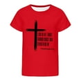 thumbnail image 4 of XEGLSBU Girls T Shirts Size 7-8 Cute Kids Graphic Short Sleeve T Shirt Unisex Casual Tee with Print for Boys and Girls Comfortable Playwear Red Size 9-10 Years, 4 of 4