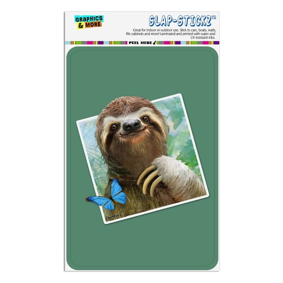 Sloth Selfie Picture Home Business Office Sign