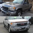 thumbnail image 7 of TopAutoGear for 1999-2006 GMC Sierra Headlight Assembly Compatible with 99-06 GMC Sierra 1500 2500 3500/00-06 GMC Yukon Clear Lens Chrome Housing with Amber Reflector Headlamp Replacement Left and Rig, 7 of 7