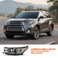 thumbnail image 6 of For 2017 2018 2019 Toyota Highlander SE W/ LED DRL Headlight Lamps Driver Side, 6 of 7