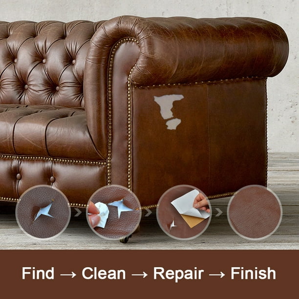 Acheter Ruban adhésif pour réparation de cuir, ruban adhésif pour réparation  de canapés, sacs de canapés, autocollants de réparation de meubles pour la  maison