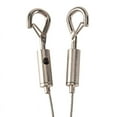 thumbnail image 4 of Fil de Suspension Réglable pour Photos Supports Robustes - Lot de 4 Matériel de Suspension, 2M X1.5mm Corde en Acier Inoxydable, 4 of 5