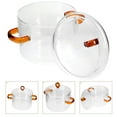 thumbnail image 3 of Shisuyan Glass Stockpot Kitchen Noodle Pot Double Handle Cooking Pot Instant Noodle Boiling Pot Kitchen Pot, 3 of 8