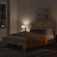 thumbnail image 3 of Queen Size Farmhouse Wooden Bed Frame with Headboard, Rustic Platform Bed with Silent Wood Slat System, No Box Spring Needed, Rustic Brown, 3 of 11