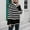 Black, variant on POROPL Women Sweaters Long Sleeve High Neck Sweater Casual Oversized Knitted Striped Blouse Top Size S-XL