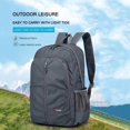 thumbnail image 4 of Unisex Casual Backpack Waterproof Foldable Daypack Bag Large-capacity for Laptop,Grey,One Size, 4 of 9