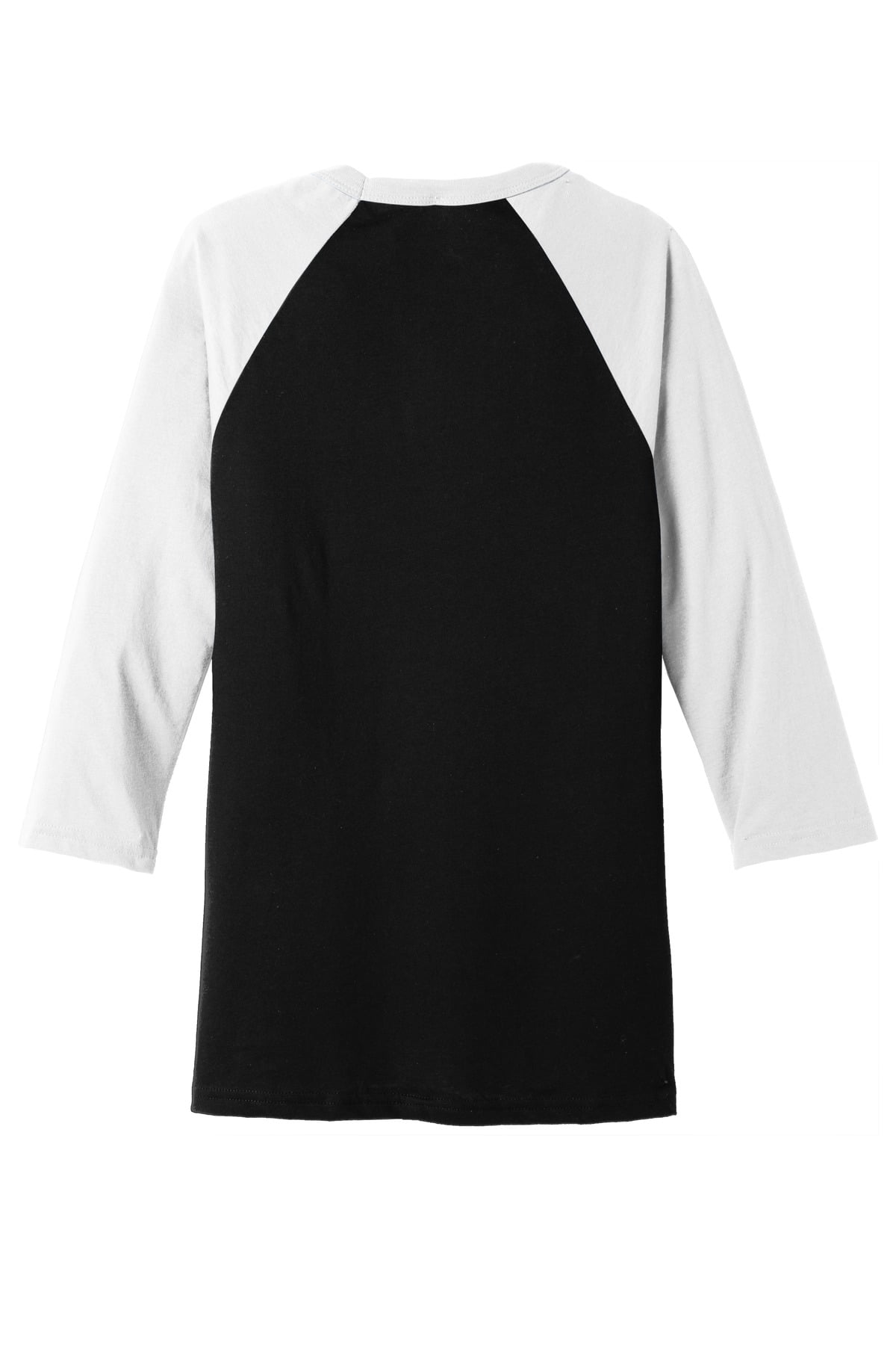 Bella + Canvas Unisex 3/4 Sleeve Baseball T-Shirt - Raglan Sleeve Tri-Blend Tee (Deep Heather/Black, Medium) - View #12