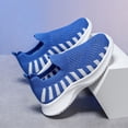 thumbnail image 4 of NOEGOEU Boys Girls Slip on Mesh Shoes Non Slip Soft Sole Breathable Lightweight Sneakers for Kids (Blue,2), 4 of 8