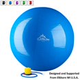 thumbnail image 4 of Black Mountain Products 2000lbs Static Strength Exercise Stability Ball with Pump, 85cm Blue, 4 of 8