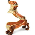 thumbnail image 2 of Fashion Bejeweled Oscar Dachshund Trinket Box (2.75 X 1) Made In China bj2085, 2 of 5