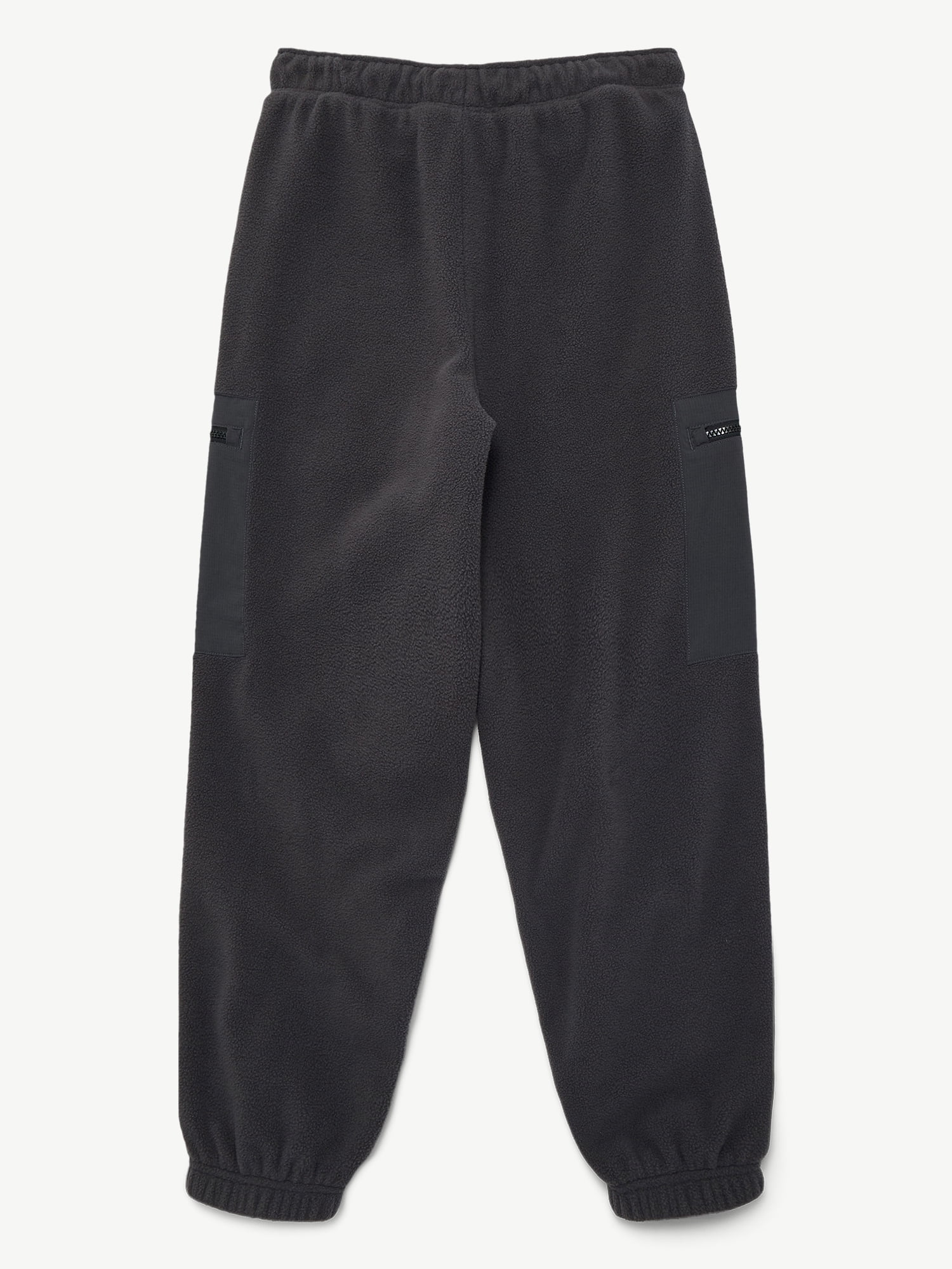 Weekend Academy Boys Polar Fleece Joggers with Zipper Pockets, Size XS-XXL