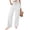 White, variant on YIFUNIN Women's Casual Solid Color Loose Pants with Pockets, Fashion Comfort Trousers for Daily Outfits, Relaxed Fit Streetwear Style,Army Green L