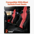 thumbnail image 2 of VEVOR Racing Seat, 2 Set, Adjustable Racing Cockpit with Wide Angle Reclining & High-Resilience Foam, Comfortable Racing Chair with Soft PVC Leather & Q235B Slider, Fit for Racing Cars & Go-Karts, 2 of 9