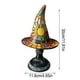 thumbnail image 3 of Lámparas de noche, lámpara de escritorio, lámpara de sombrero de bruja decorativa, lámpara de vitral con sombrero de bruja, lámpara de mesa de Halloween, vitral de resina con sombreros de mago, lámpar, 3 of 7