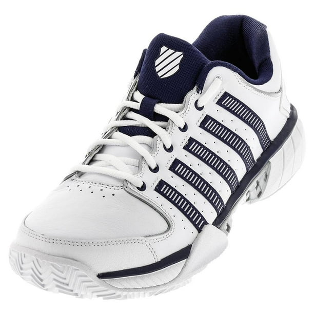 navy leather tennis shoes
